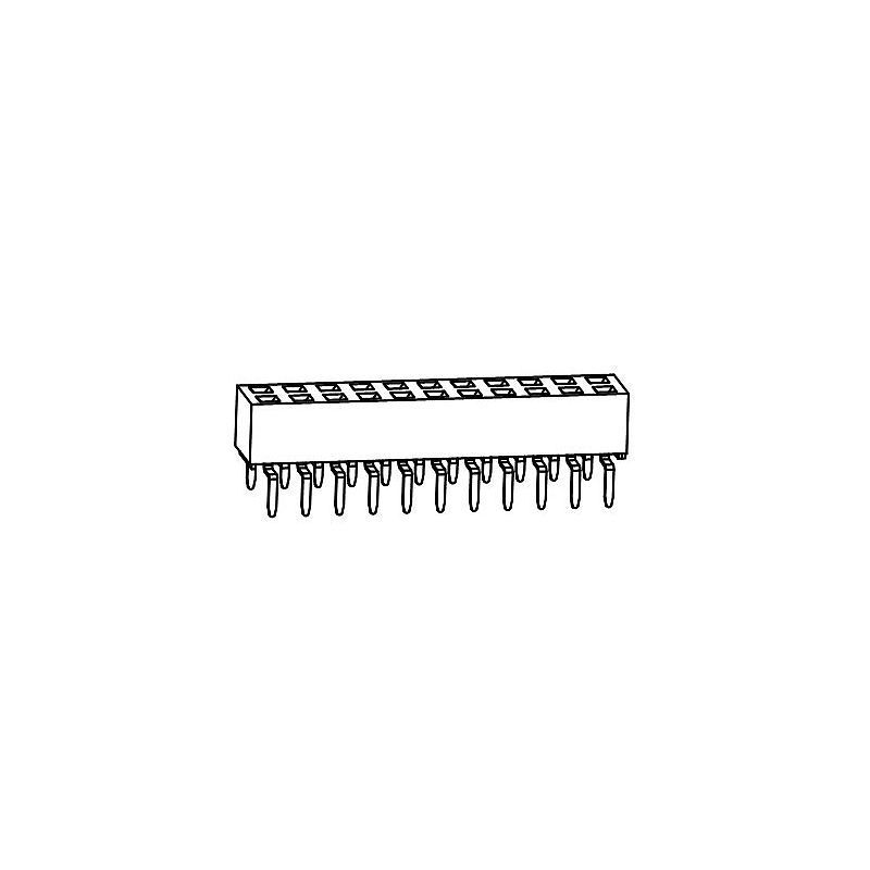 PH2.54*H5.1mm Female Header Double row Centipede foot series